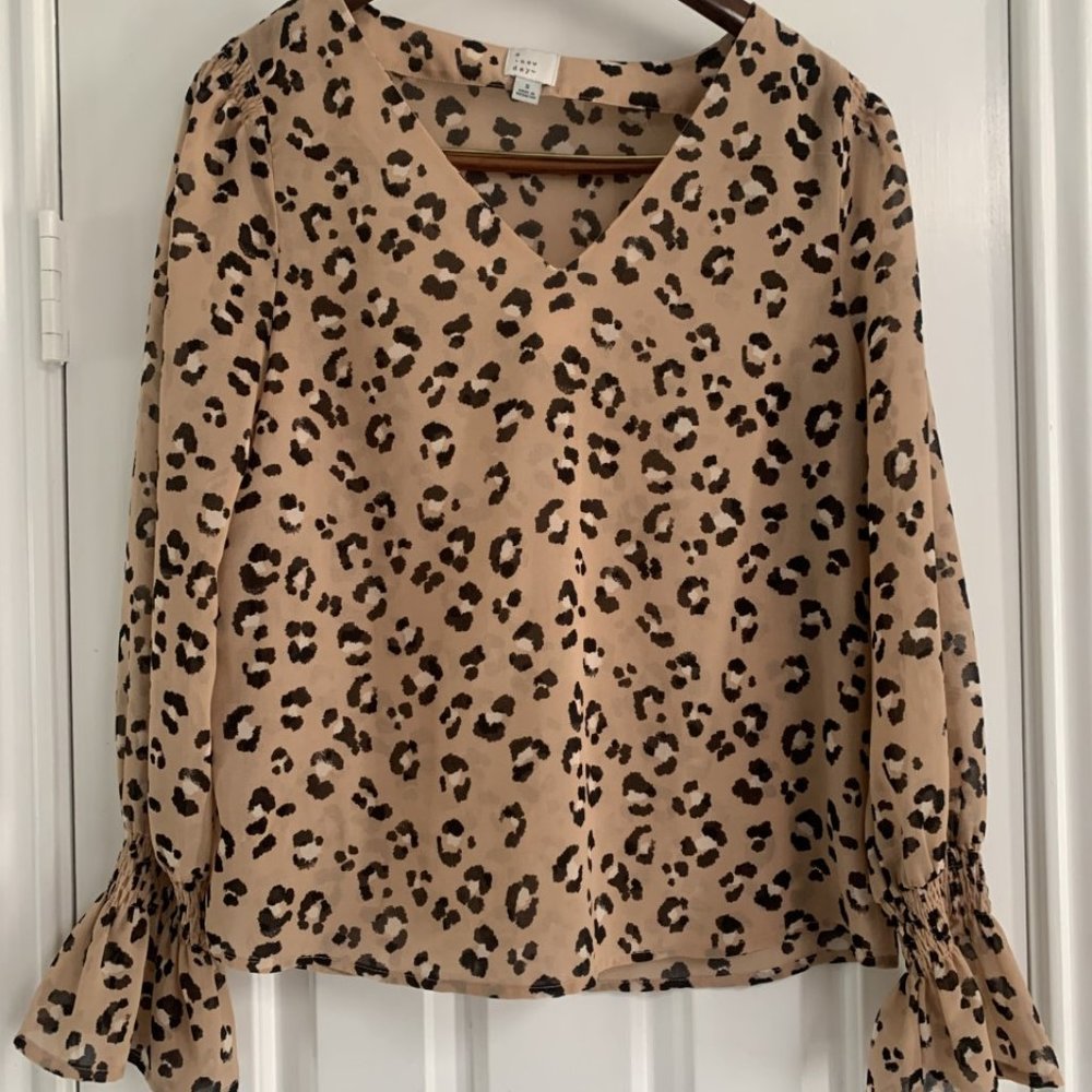Leopard print blouse